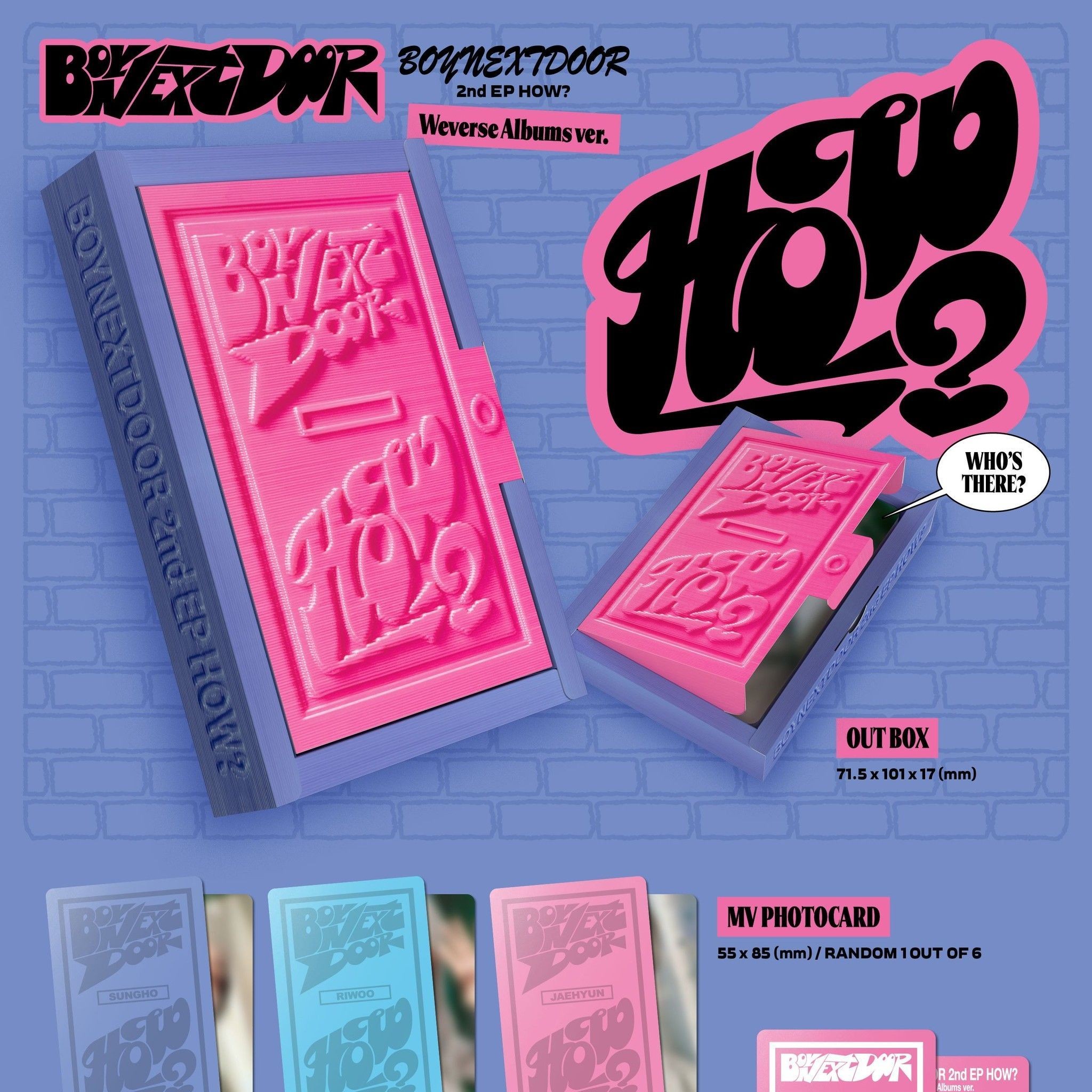 BOYNEXTDOOR - 2nd EP 'HOW?' (Weverse Albums ver.) album — detail 1 of 3