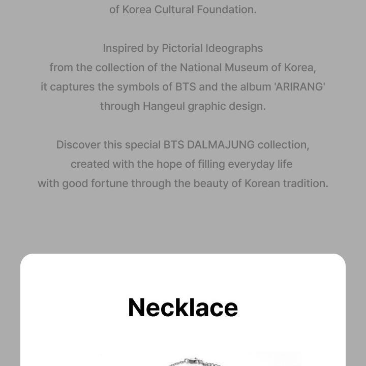 BTS — Necklace merchandise — detail 3 of 20