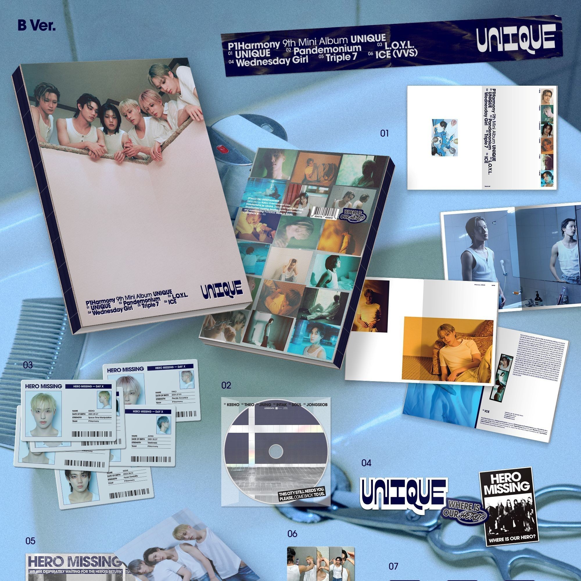 P1HARMONY - 9TH MINI ALBUM [UNIQUE] (PHOTOBOOK ver.) album — detail 3 of 6