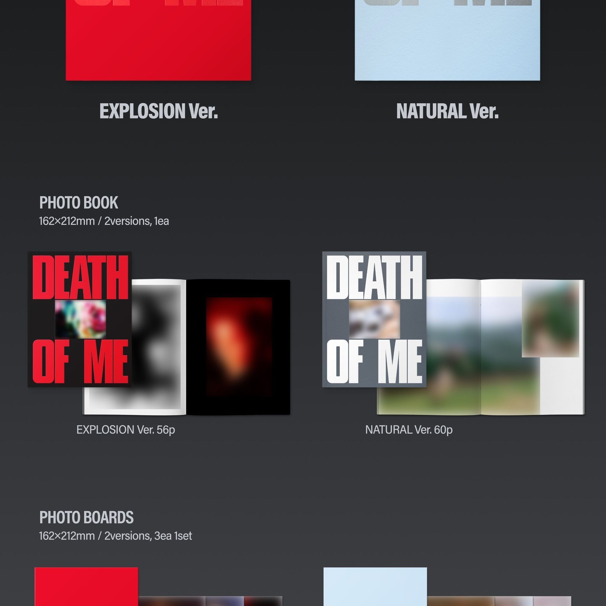 EVAN - DEATH OF ME [EXPLOSION Ver. / NATURAL Ver.] album — detail 2 of 5