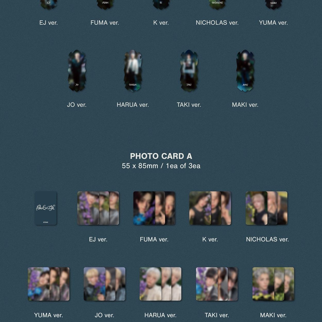 &TEAM - KR 1st Mini Album 'Back to Life' (ROAR ver.) album — detail 6 of 7