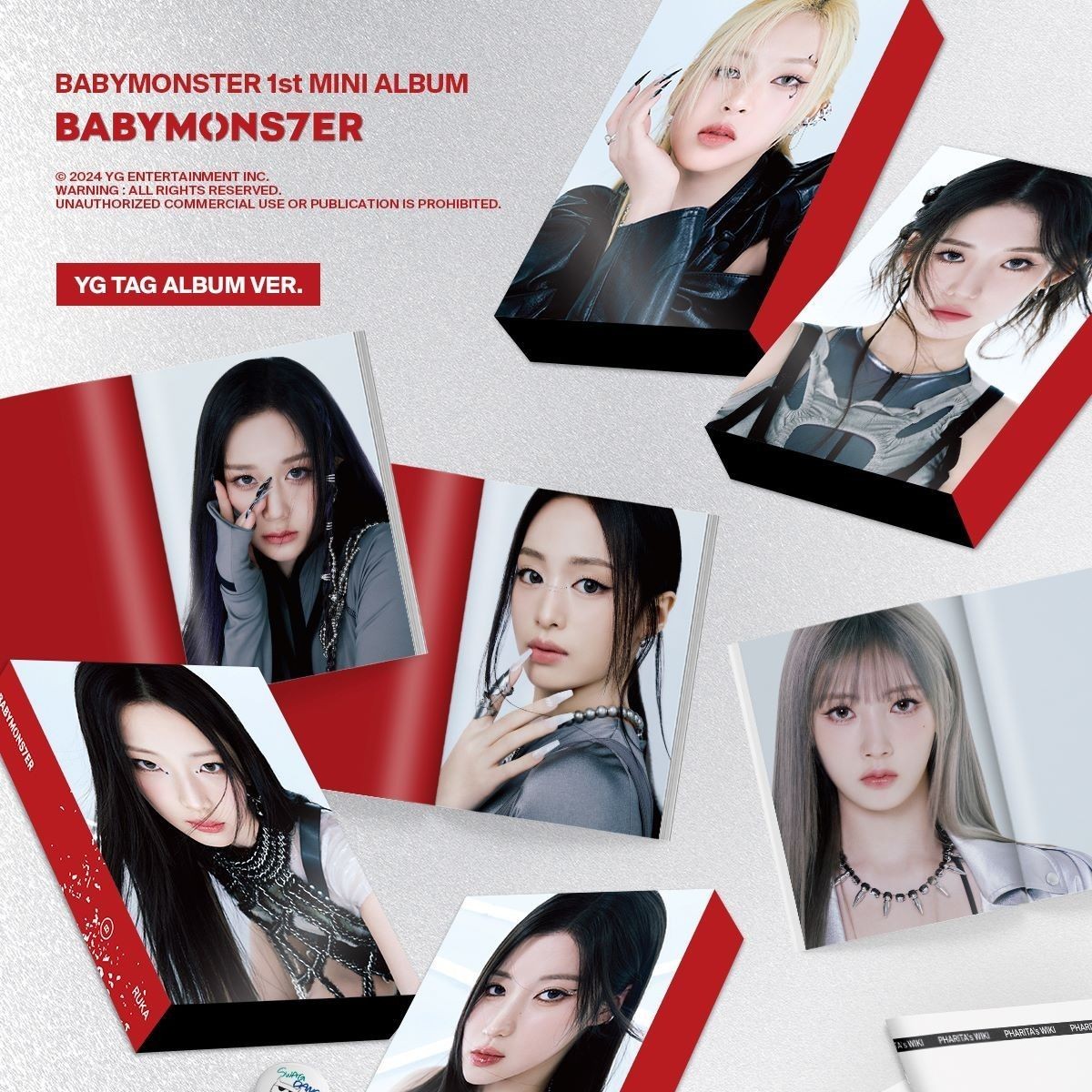 BABYMONSTER - 1st MINI ALBUM [BABYMONS7ER] YG TAG ALBUM VER. album — detail 1 of 5