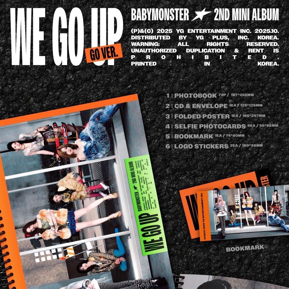 BABYMONSTER - 2ND MINI ALBUM [WE GO UP] GO Ver. album — detail 1 of 4
