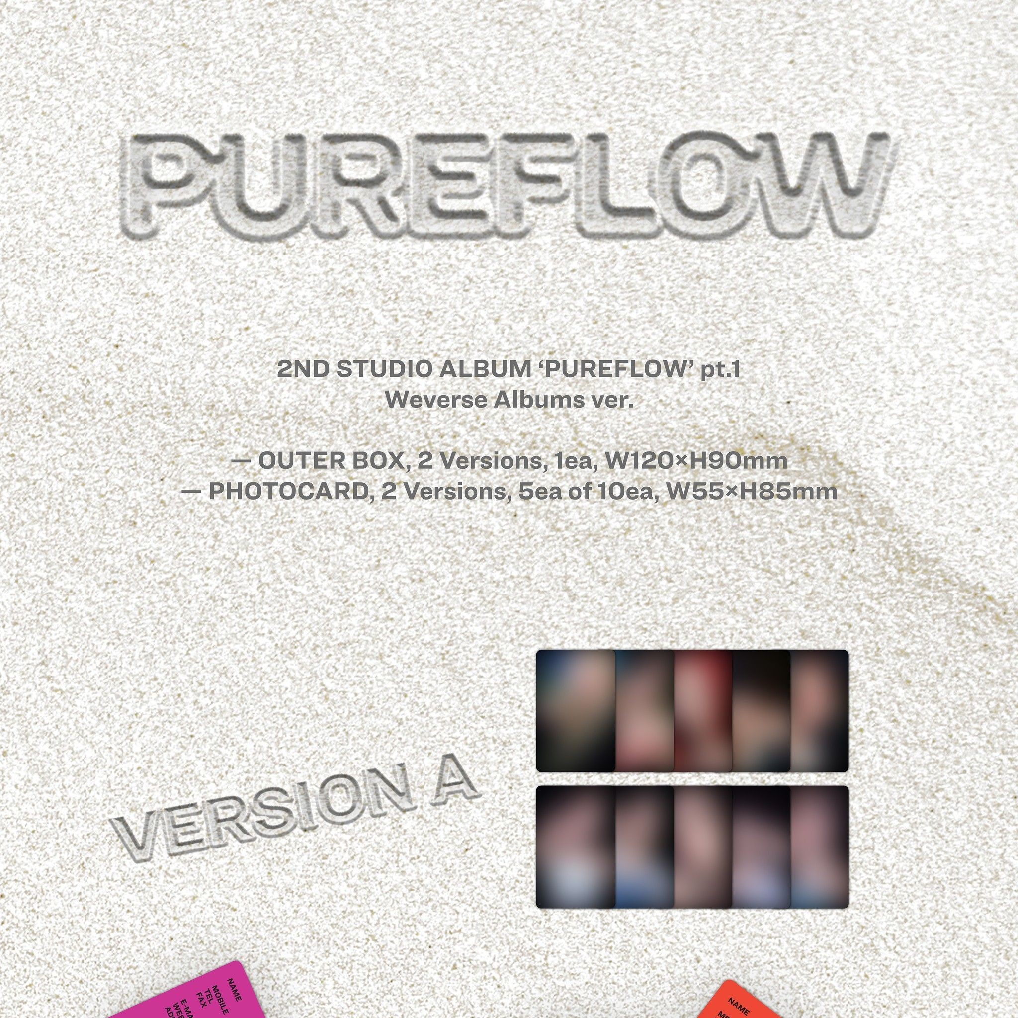 LE SSERAFIM - 2nd Studio Album 'PUREFLOW' pt.1 (Weverse Albums ver.) album — detail 1 of 4