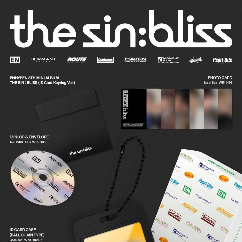 ENHYPEN (엔하이픈) THE SIN : BLISS (ID Card Keyring Ver.) merchandise — detail 2 of 4
