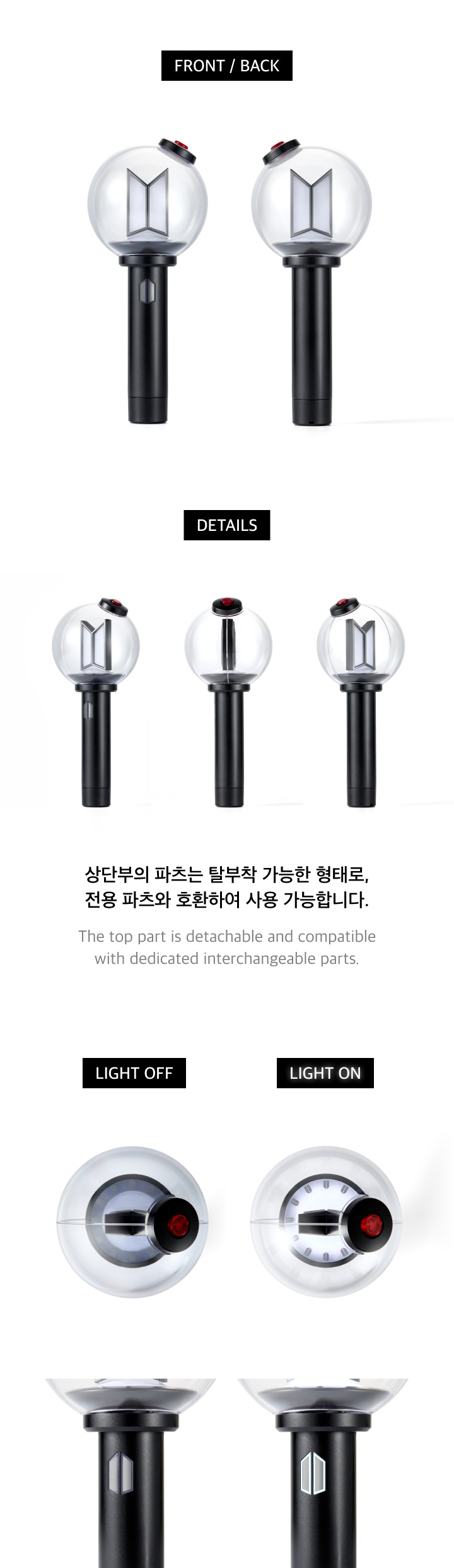 [READY STOCK] BTS - OFFICIAL LIGHT STICK V4 ARMY BOMB detail 2