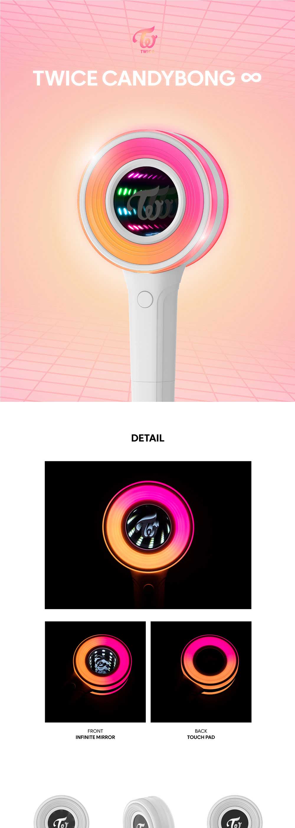 [READY STOCK] TWICE - CANDYBONG LIGHT STICK detail 1